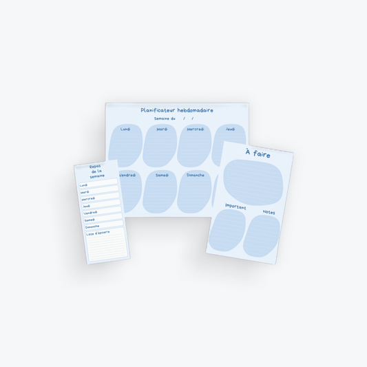 Ensemble brise bleutée