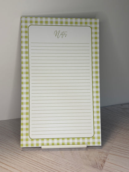 BLOC-NOTES QUADRILLÉ VERT