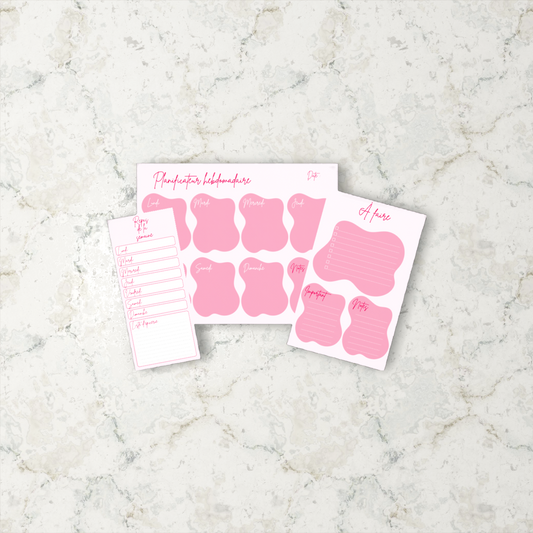 Ensemble douceur rosée