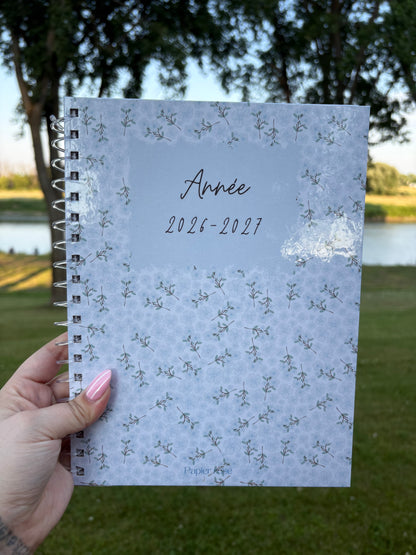AGENDA FLEURS BLEUES