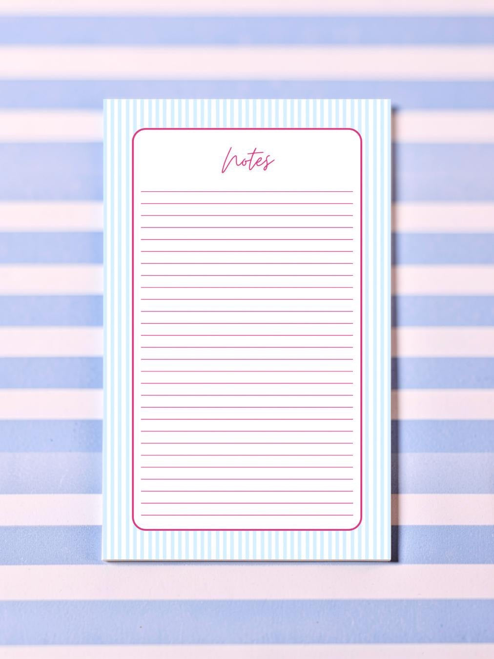 BLOC-NOTES BLEU ET ROSE