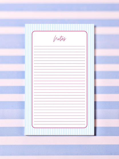 BLOC-NOTES BLEU ET ROSE