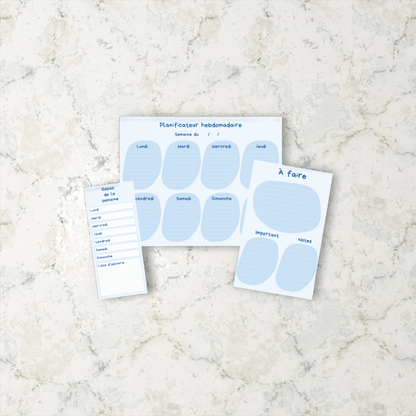 Ensemble brise bleutée