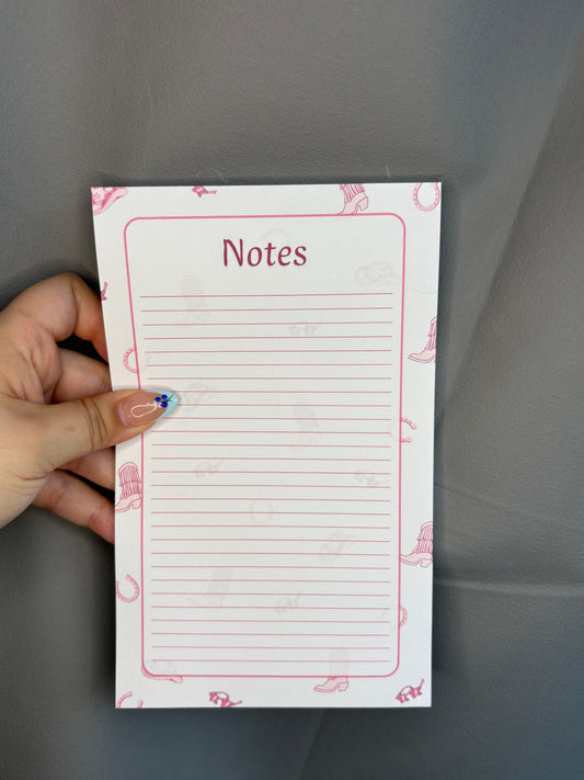 BLOC-NOTES PINK COUNTRY