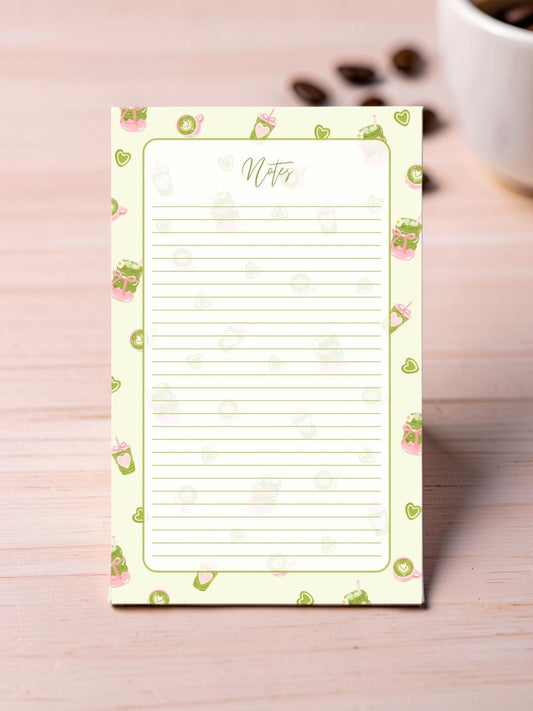 BLOC-NOTES MATCHA LATTE