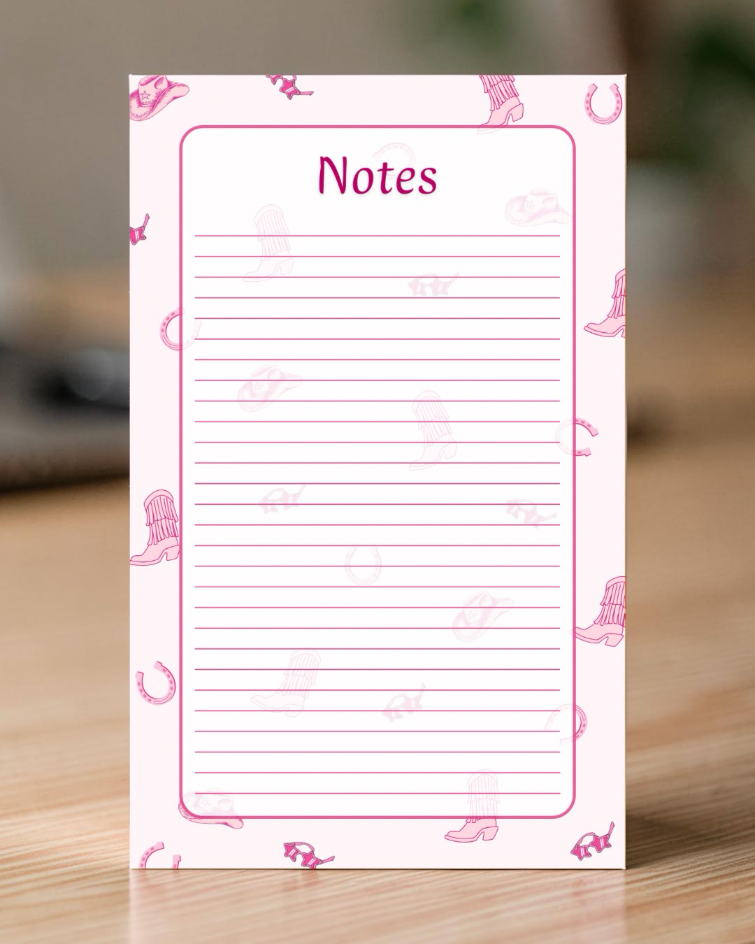 BLOC-NOTES PINK COUNTRY