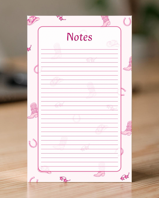 BLOC-NOTES PINK COUNTRY