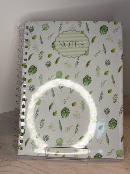 CAHIER DE NOTES FEUILLES VERTES