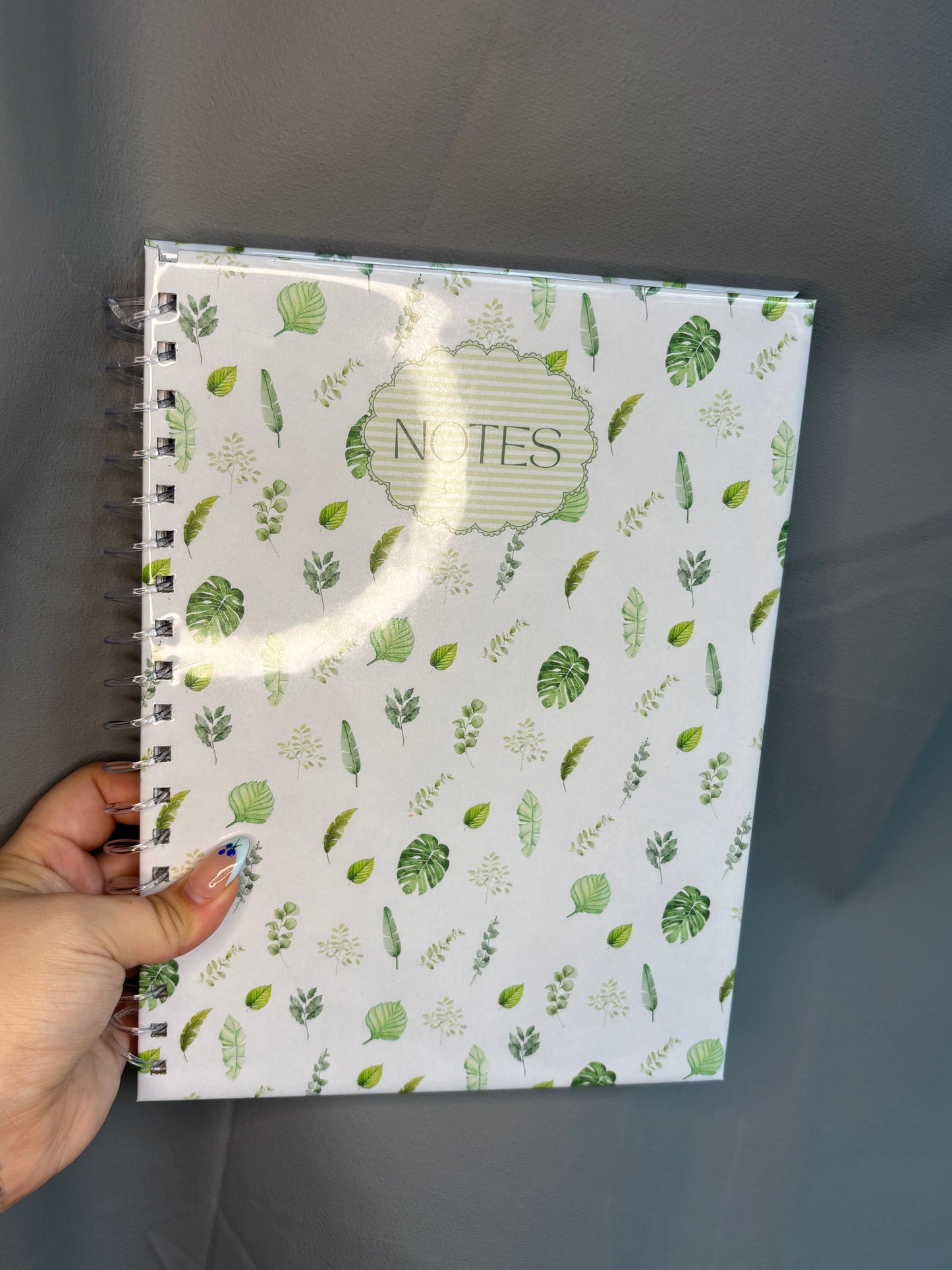 CAHIER DE NOTES FEUILLES VERTES