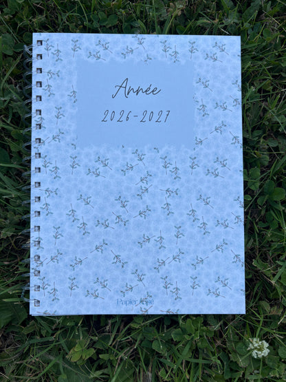 AGENDA FLEURS BLEUES