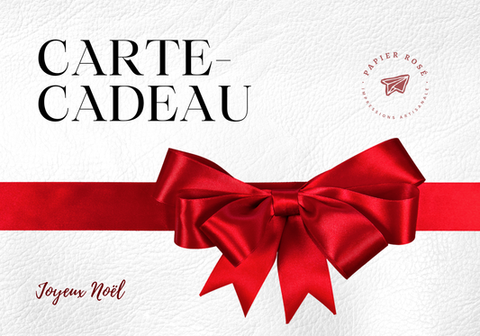 Carte-cadeau Papier Rosé